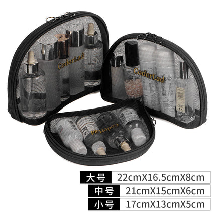Mesh cosmetic bag suit portable mini South Korea travel cute storage simple wash storage cosmetic bag
