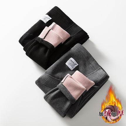 Pregnant Women's Leggings Spring and Autumn Outer Wearing Cotton plus size Autumn Pants fleece-lined Belly-supporting 150.00kg Pregnant Women's Nine-point Pants