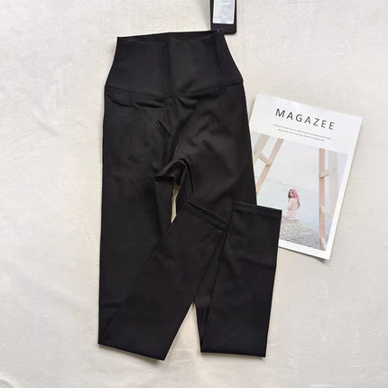 lu same style brushed ~ soft and delicate skin-friendly high waist hip lifting yoga pants fitness ankle-length pants in area T ~