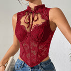 Burgundy [with steel ring and no breast pad] / XS