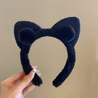 Black hair ball ear headband (J1435)