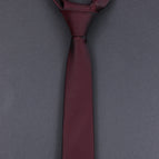 6cm elegant burgundy hand tie