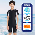 ZY005 black and white PU cap swimming goggles water sleeve / 14#(Suggested 25.00 kg-30.00 kg