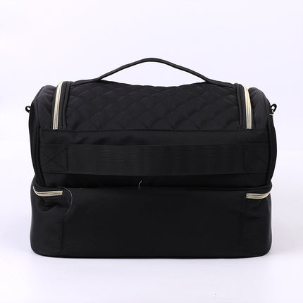 Cross-Border Amazon Cosmetic Bag Portable Storage Bag Double-Layer Lipstick Storage Bag Nail Polish Tool Storage Handbag