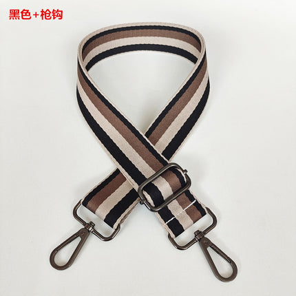 Thickened Color Stripe Wide Shoulder Strap Adjustable Shoulder Crossbody Bag Strap Small Fresh Women's Bag Extended Belt Wholesale Belt