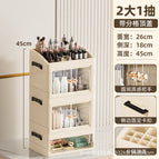 [single top cover + one small drawer + two double doors]
