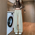 Milk coffee cropped pants / XS
