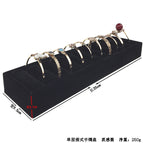 Single-layer insert bracelet ring holder (black flannel) / Please see picture detailed size