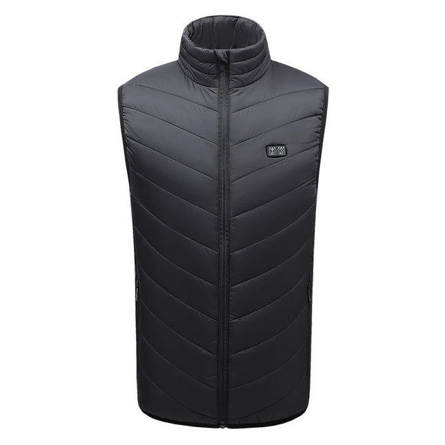 Cross-border Explosions Winter Heating Vest Three-gear Intelligent Adjustment USB Power Supply Cold-resistant Warm Heating Clothing for Men and Women