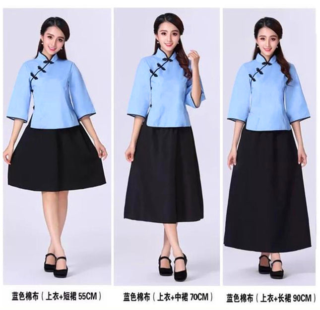 Wholesale Republic of China student clothing May 4th youth clothing Republic of China style women's Zhongshan clothing men's class uniform stage chorus performance clothing