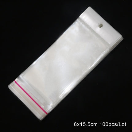 Wholesale Opp Bags Self-Adhesive Bags DIY Handmade Small Jewelry Packaging Bags Transparent Self-Sealing Plastic Bags
