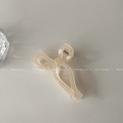 Acrylic Bow Hair Grab 2023 New Clip Headwear Hairpin Back Hair Shark Clip Hair Grab Clip