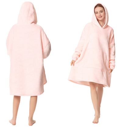 Amazon's New Hooded Adult Cold-Proof Clothing for Couples to Wear Outside Home Clothes Cross-Border Same Style Flannel Nightgown