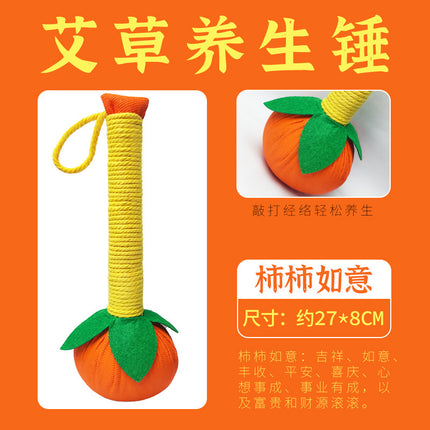 Mugwort Health Hammer Material Package DIY Handmade Moxibustion Meridian Massage Hammer Everything Goes Well Short Graduation Gift Box
