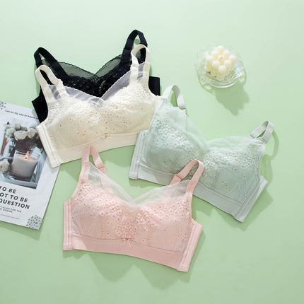Special Offer: Xianuo Spring and Summer Underwear for Women with Large Busts, Minimizing Bra, Wireless, Adjustable, Side Breast Support, Anti-Sagging, Breathable and Lightweight