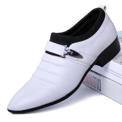 2025 New Business Dress Shoes Men's British Style Pointed Casual Soft Bottom Groom Wedding Performance Dress Shoes