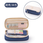 Canvas pencil case [navy blue]