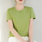 Round neck oil fruit green / S