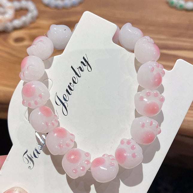 Cat's Claw Bodhi Wrapped Finger Soft Student Play Bracelet Children's Day Gift for Students Cute Large Handmade Beading Wholesale