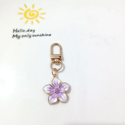 New Cross-border Ins Metal Daisy Keychain Niche Flower Stamen Bluetooth Headset Protective Cover Accessories
