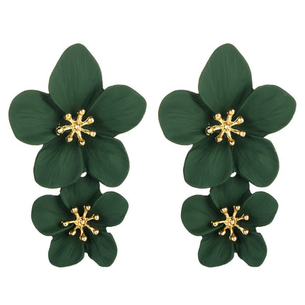 New Arrival All-Match Earrings Korean Style Geometric Flower Earrings Women's Ins Fashion European and American Earrings Jewelry earrings