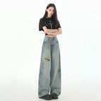 Vintage blue trousers / S