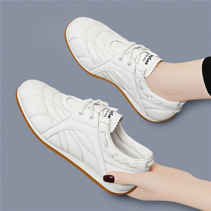 (Out-Of-Stock Items Not Restocked) Brand German Training Shoes for Women, 2026 Spring New Model, Flat Soft Sole, Lightweight Sports Casual White Shoes