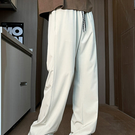 Summer Comfortable Ice Silk Pants Unisex Cool Breathable Quick-drying plus size Sports Pants Thin Drawstring Casual Pants