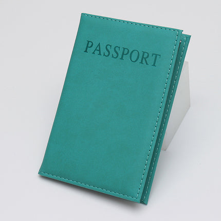 Leather Passport Cover, Passport Bag, Logo Wholesale, English Pu Leather Passport Holder, Amazon Cross-Border Card Holder