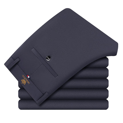 Spring and Summer New Trousers Men's Loose Straight Leg Pants Thin Casual Trousers Wrinkle-resistant Non-ironing Pants