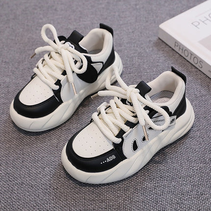 2024 Spring Children's Sneakers for Girls, Versatile White Shoes for Boys, Kids' Sports Shoes, Lightweight and Comfortable for Dropshipping