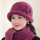 Leather purple (separate hat) / One size fits all elastic