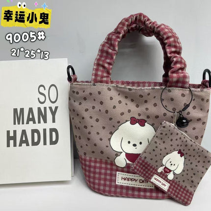 New Girls Handbag Storage Bag Cute Lunch Box Bag Handbag Mother Bag Korean Cartoon Bag Hand Bag