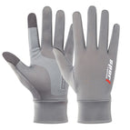 Men's non-slip full finger [Gray]]