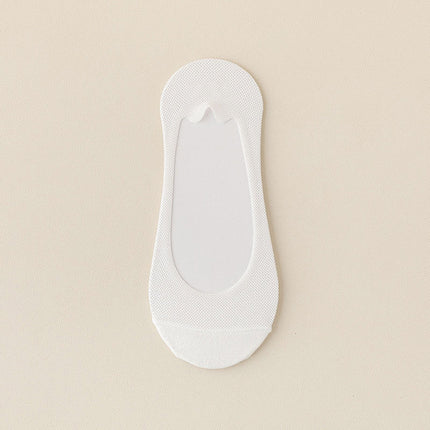 [Factory Direct Sales] Women's Summer Thin Mesh Breathable Shallow Mouth Silicone Non-Slip Invisible Socks Cotton Bottom Boat Socks