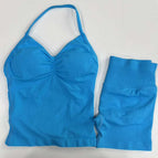 【4380+short】glacier blue suit / XS
