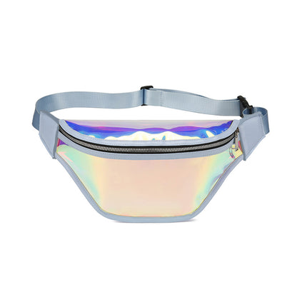 Summer New Colorful Transparent Waist Bag PVC Chest Bag Running Mobile Phone Waterproof Anti-splash Sports Waist Bag Swimming Crossbody