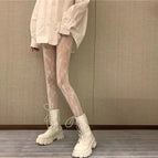 Flower vine-white / Fishnet stockings-one size fits all