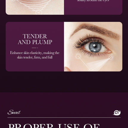 Snail Collagen Eye Cream Anti Dark Circles Remove Eyes Bags Moisturizing Firming Beauty Eyes Skin Care Products