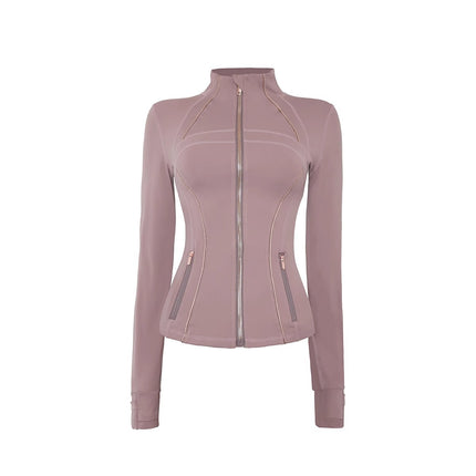Lulu Same Yoga Clothing Women's Defina Top Fitness Jacket Spring Sports Jacket Scrub Hooded Sun Protection Clothing