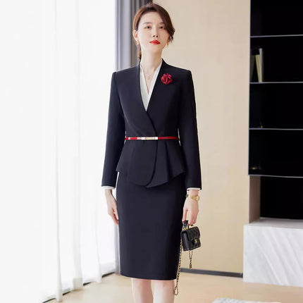 Cross-border new professional suit temperament high-end work clothes women commute to work jewelry sales hotel front desk tooling