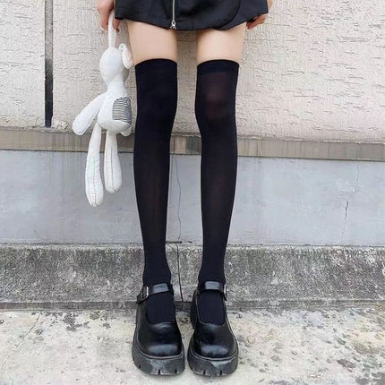 JK Calf Socks Summer Pressure Thin Leg Thin Over-the-Knee Socks Japanese Cute Stockings Uniform Half-High Stockings