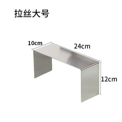 Factory direct supply stainless steel shoe rack shoe bag display shelf window shoe bag high and low display rack jewelry bracket