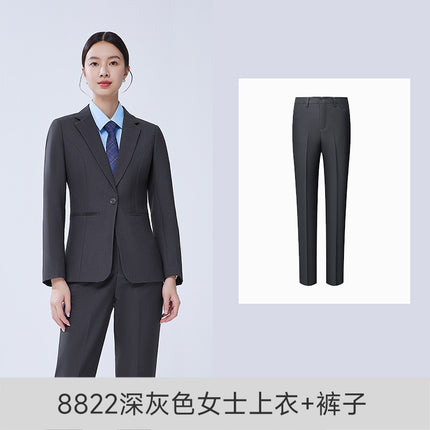 High-end suit suit female professional formal suit bank business suit temperament tooling sales department front desk work clothes autumn