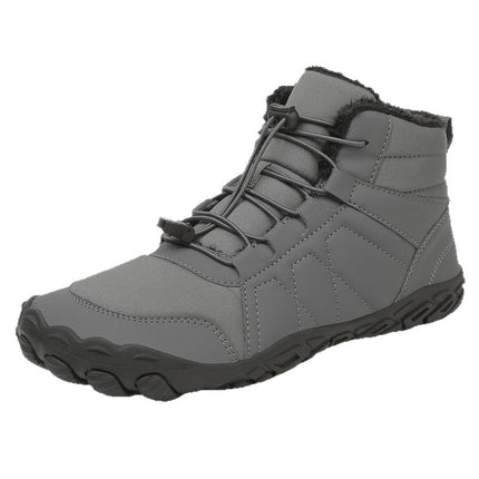 Warm Cotton Shoes Couple Outdoor Casual Hiking sneaker Lined Hair Thickened Mid-top Winter New Men's Snow Boots