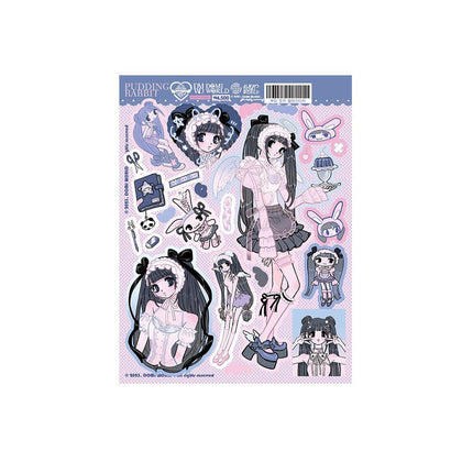 [in stock] September New domi Character Sticker South Korea Ping for ins Spice Girls Sticker DIY Mobile Phone Shell Mobile Phone Account