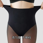 100g [black and translucent skin foot treading] spring style velvet-free pressure slimming legs / Regular style [suitable for height 150-165cm]