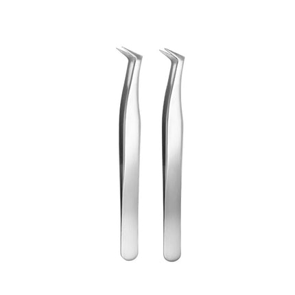 Beginner's False Eyelash Tweezers, Eyelash Artist's Eyelash Grafting Tools, Stainless Steel Tweezers, Precision Eyelash Beauty Tool Set