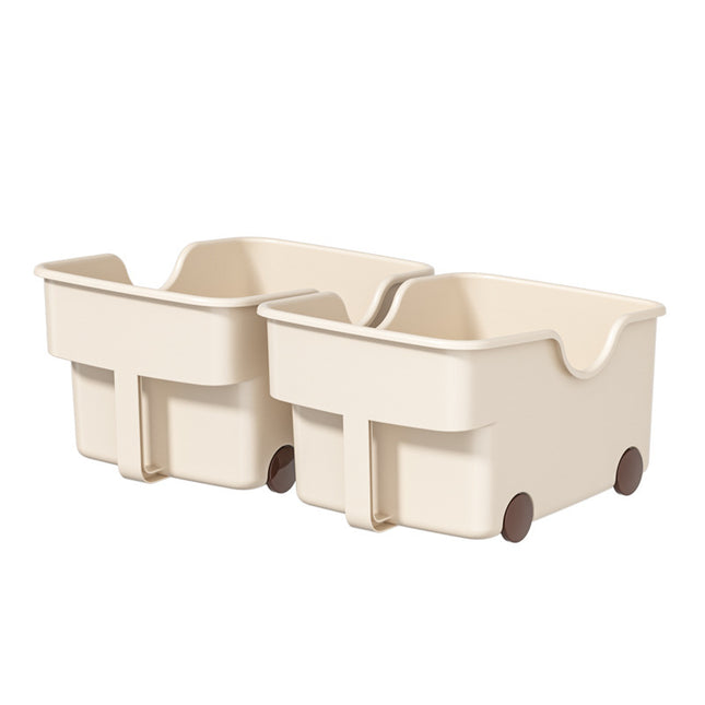 Cross-border Kitchen Storage Box Cabinet Desktop Storage Plastic Cabinet with Pulley Pot Lid Seasoning Storage Rack Amazon