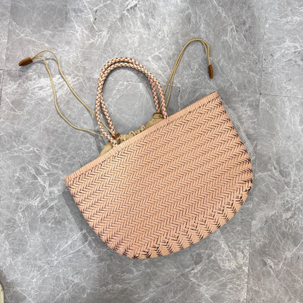 Genuine Leather Woven Tote Bag Women / Sac Cabas Cuir Tressé Femme